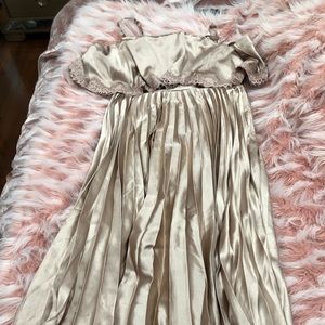 ASOS Dresses - Satin pleaded cami lace dress ASOS Dresses - Satin pleaded cami lace dress